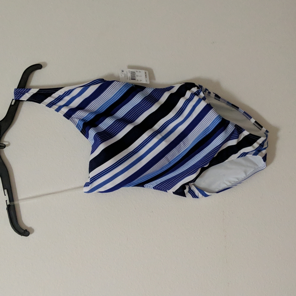 Amoressa swim suit, one piece, size 8, blue